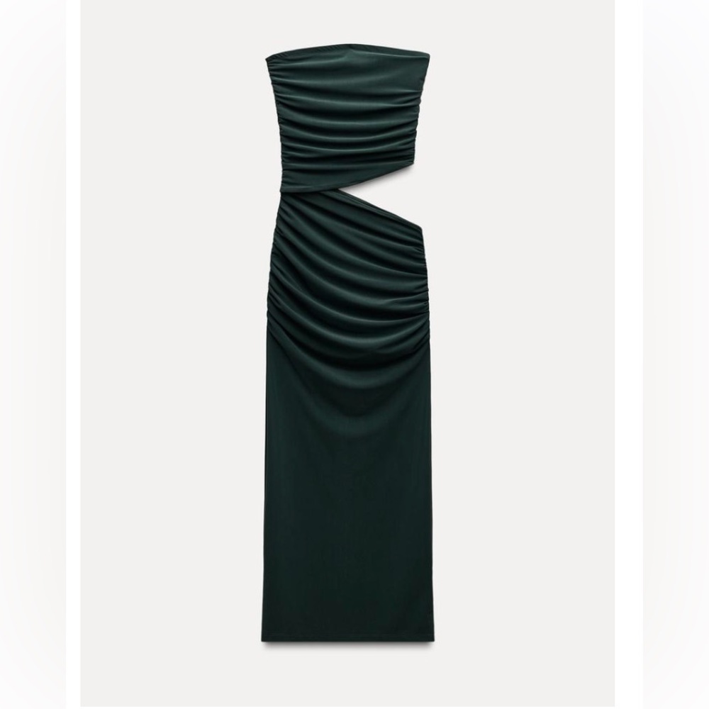 Zara DRAPED CUT OUT DRESS